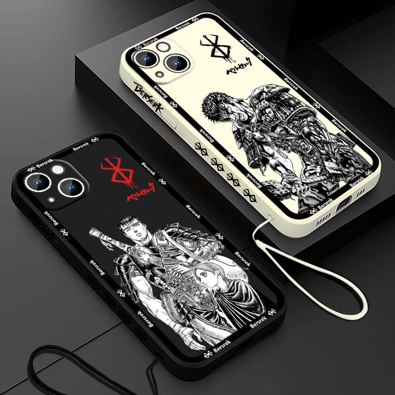 Phone Case Anime - Casing HP Cairan Tali Karet Anime