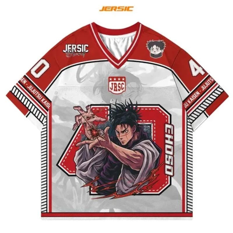 Kaos Jersey Print Anime Jujuts - Anime Merchandise For Men ulasan dan harga