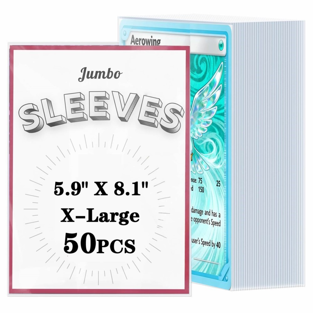 50-250 Buah Lengan Kartu Jumbo - Collector Card Sleeve ulasan dan harga