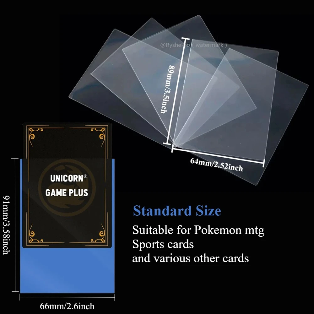 200 Buah Lengan Kartu Kartu Pe - Collector Card Sleeve ulasan dan harga