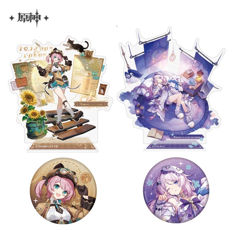 Set Pin dan Figur Stand Resmi  - Anime Merchandise Licensing ulasan dan harga
